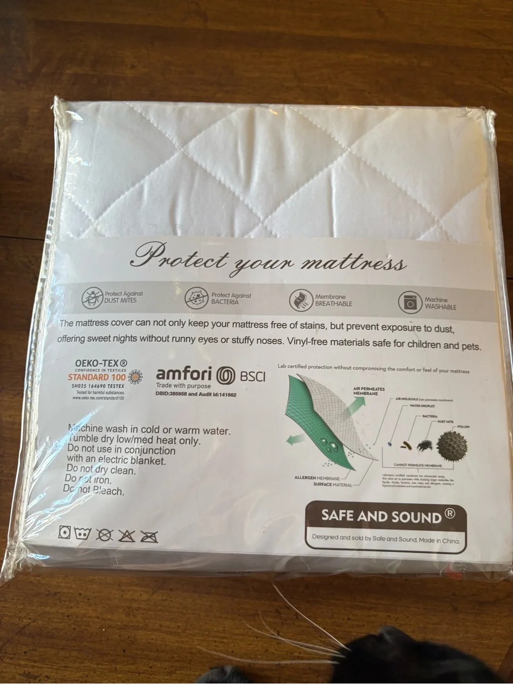White Waterproof Quilted Mattress Pad
